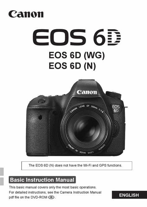 The cover of the Canon EOS 6D Basic Instruction Manual
